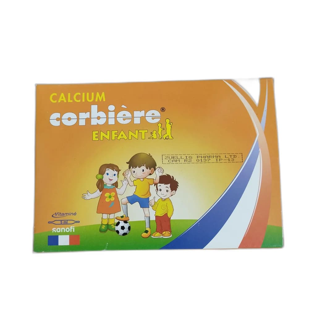 Calcium Corbière Enfant 5 ml per ampoule