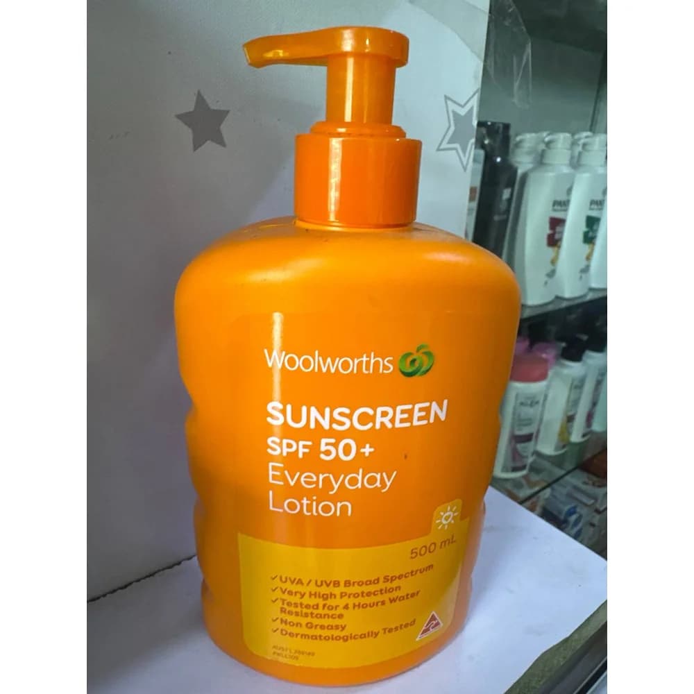 Woolworths Sunscreen SPF 50+ Everyday Lotion, 500 mL