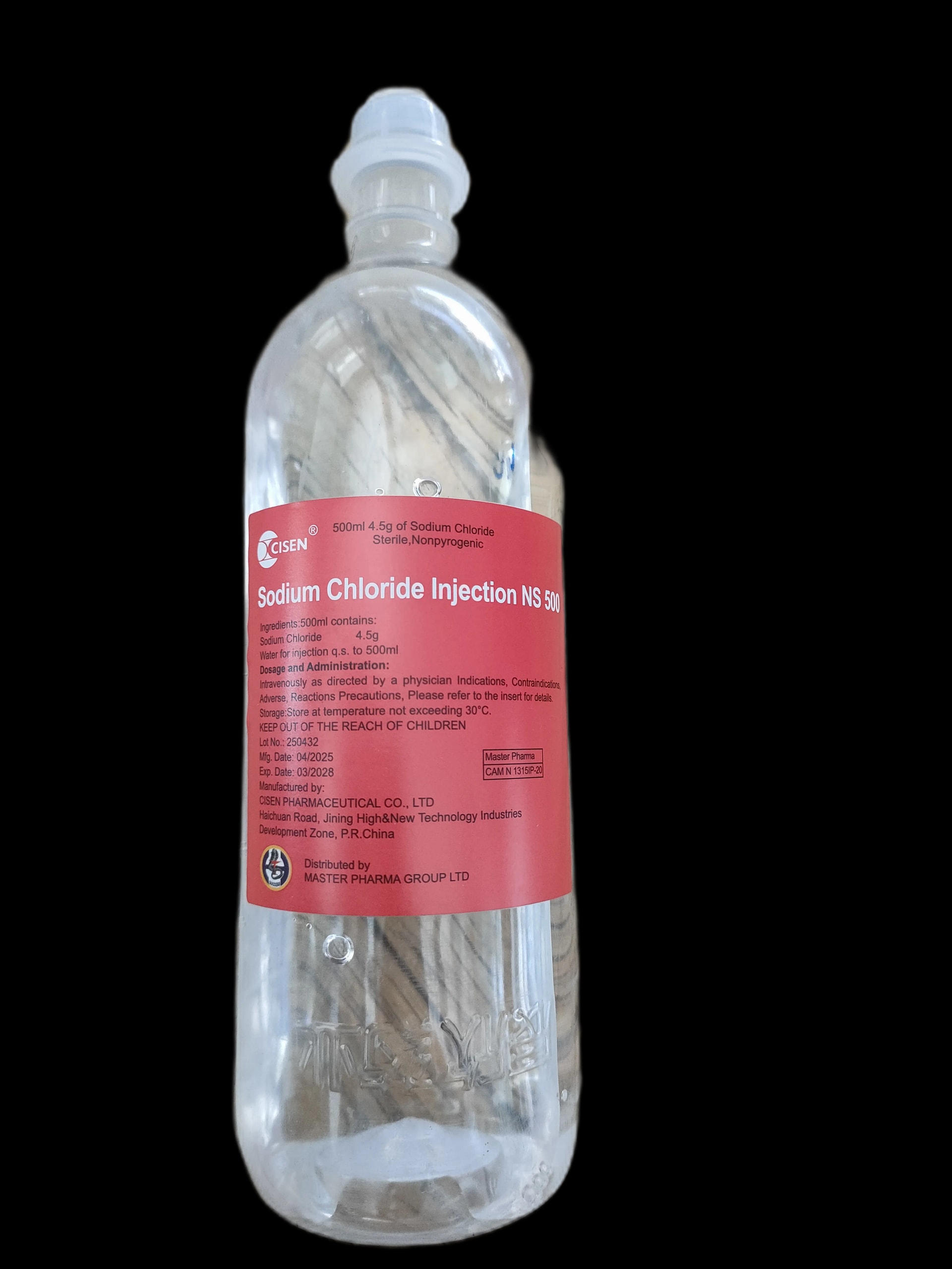 Sodium Chloride Injection NS 500ml 0.9% / 500ml - PHARMARCY DARA RAKSMEY KOK CHAMBOK