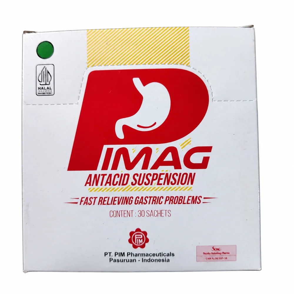 Pimag Antacid Suspension 300 mg / 300 mg / 80 mg per 7 ml - ហ្វាម៉ាសង់តេ