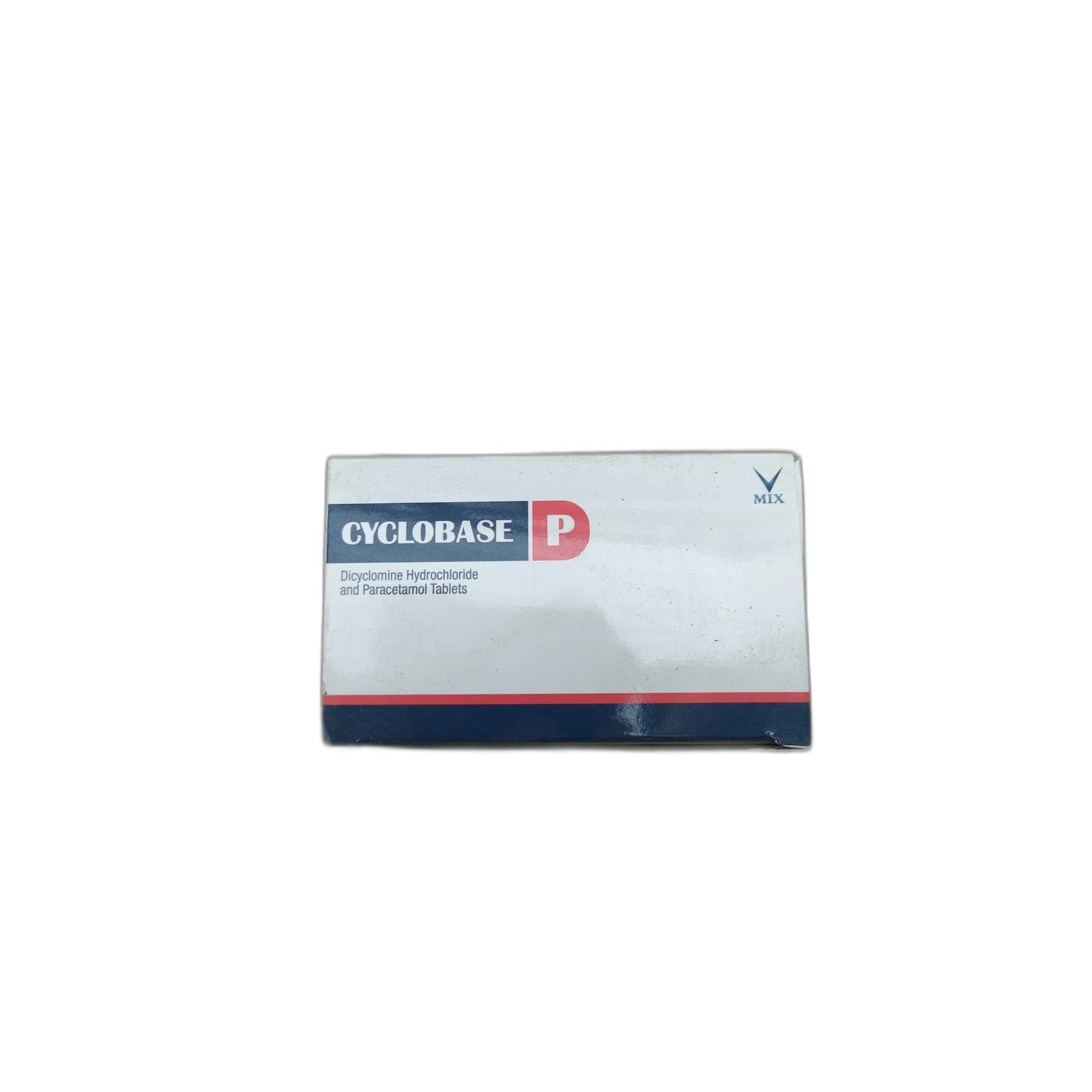 Cyclobase P Dicyclomine Paracetamol Dicyclomine HCl 20mg + Paracetamol 500mg