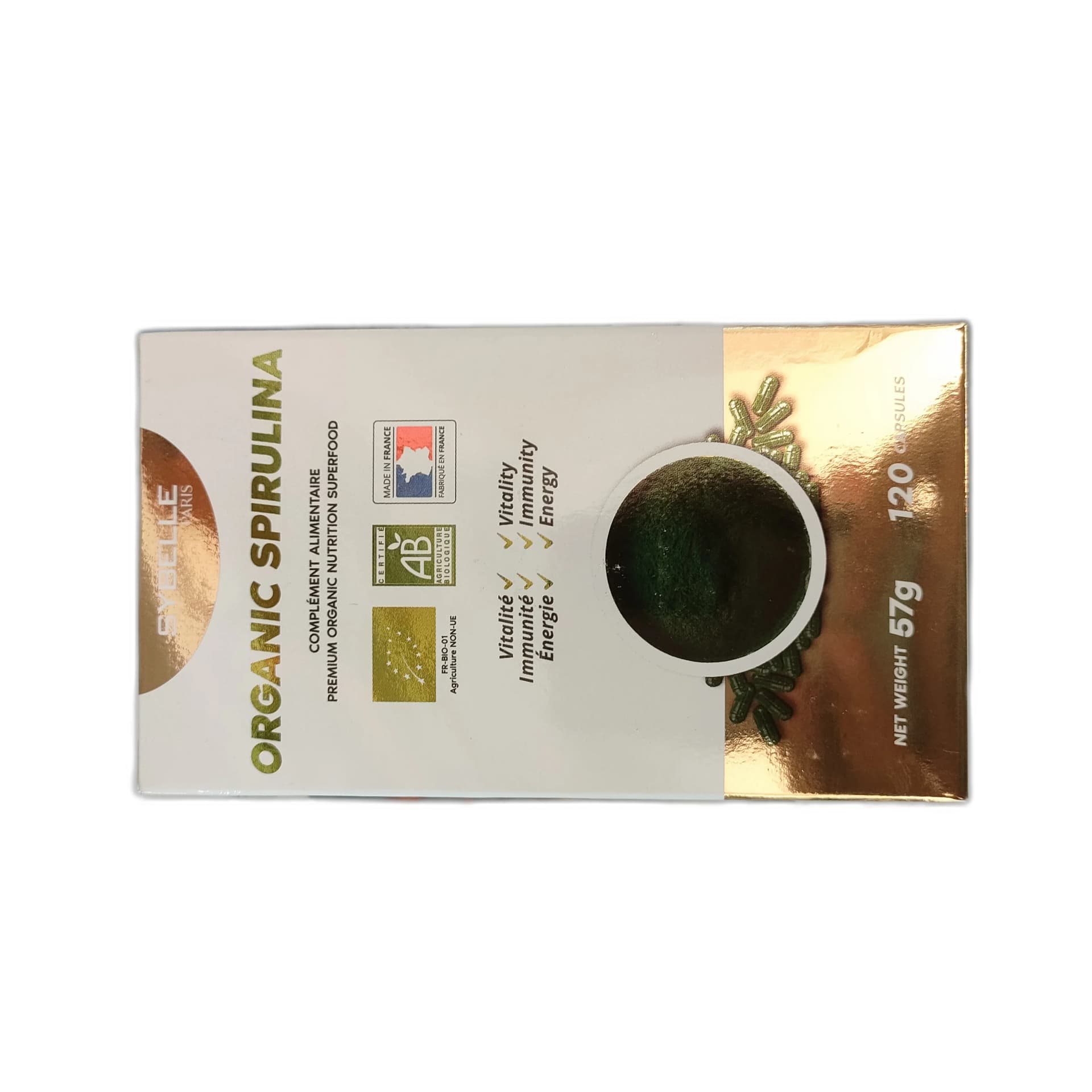 Sybelle Organic Spirulina 1500 mg per 6 capsules