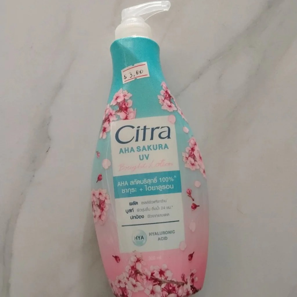 Citra AHA Sakura UV Bright Body Lotion Not available - SETHIKA CARE Pharmacy