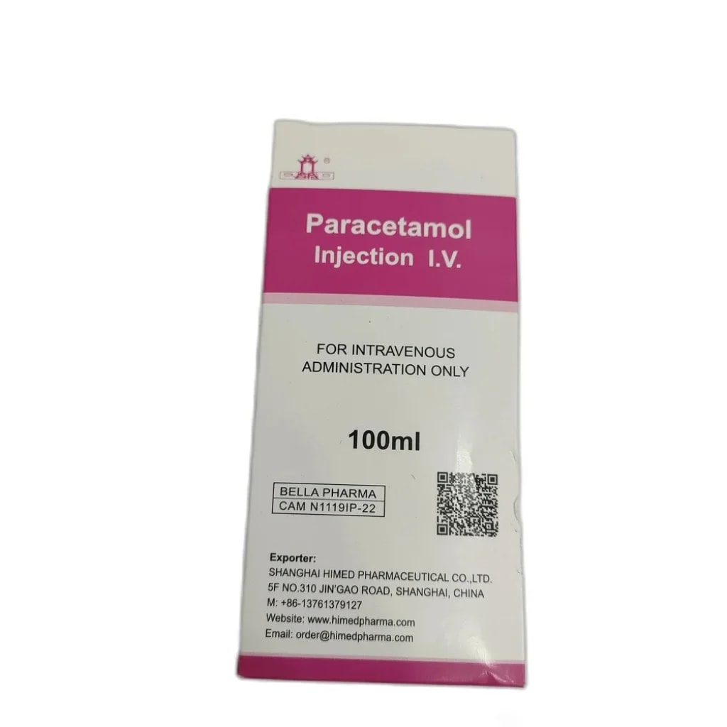 Paracetamol Injection I.V. 1 g / 100 mL - PHARMACY PONLEU AOSOT