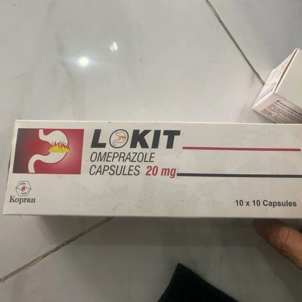 LOKIT Omeprazole Capsules 20 mg - SETHIKA CARE Pharmacy