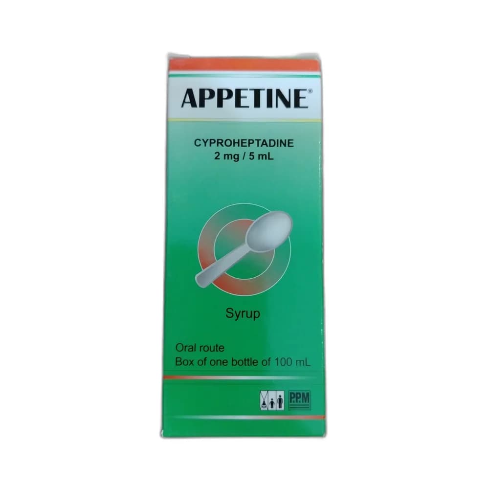 Appetine 2 mg per 5 mL syrup (100 mL bottle)
