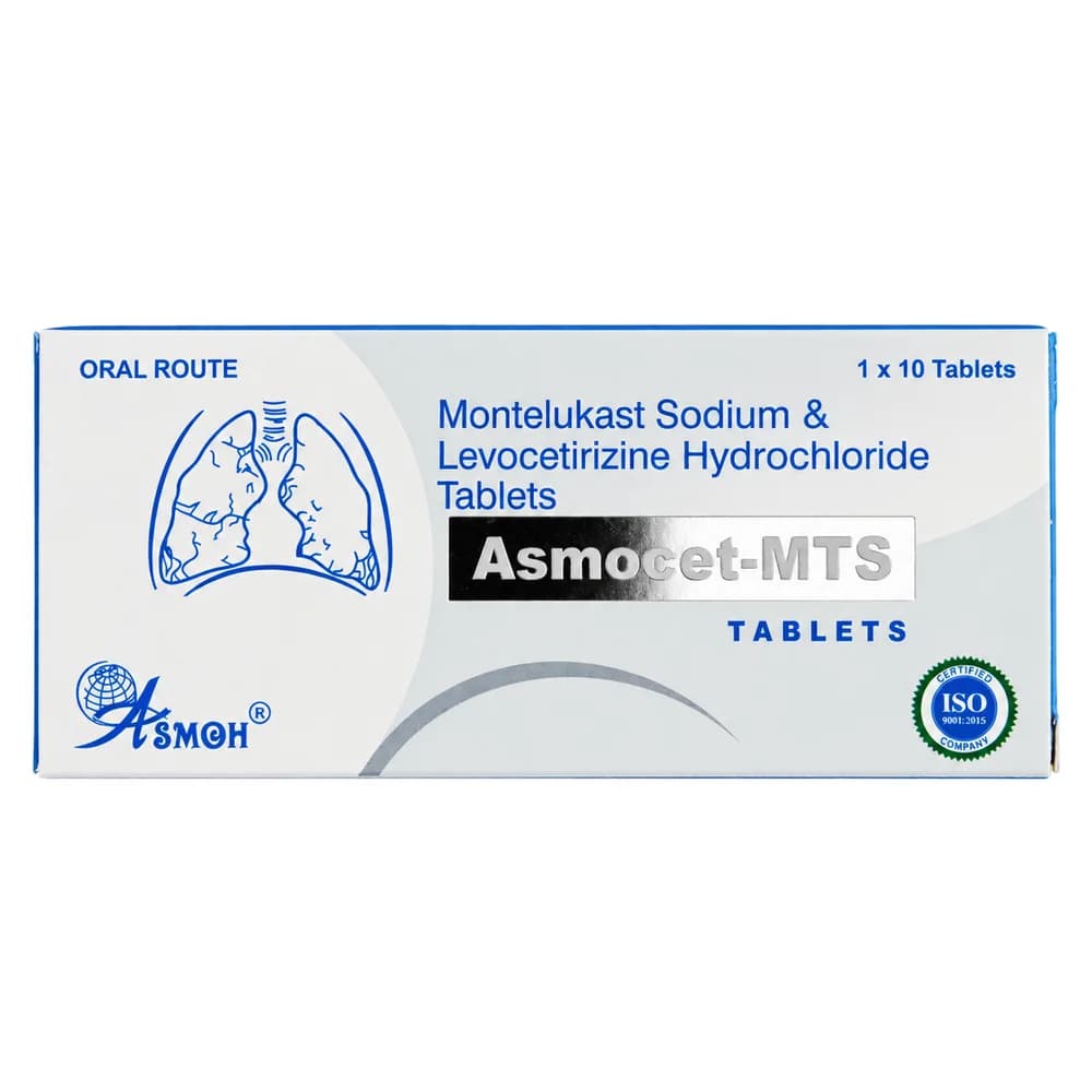 Asmocet-MTS Montelukast 10 mg and levocetirizine hydrochloride 5 mg