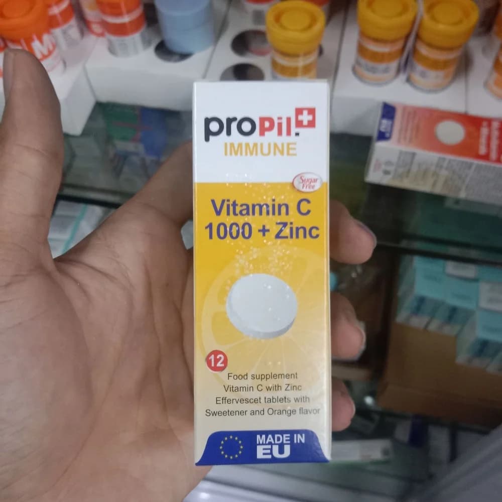 ProPil+ Immune Vitamin C 1000 mg + zinc 15 mg per effervescent tablet