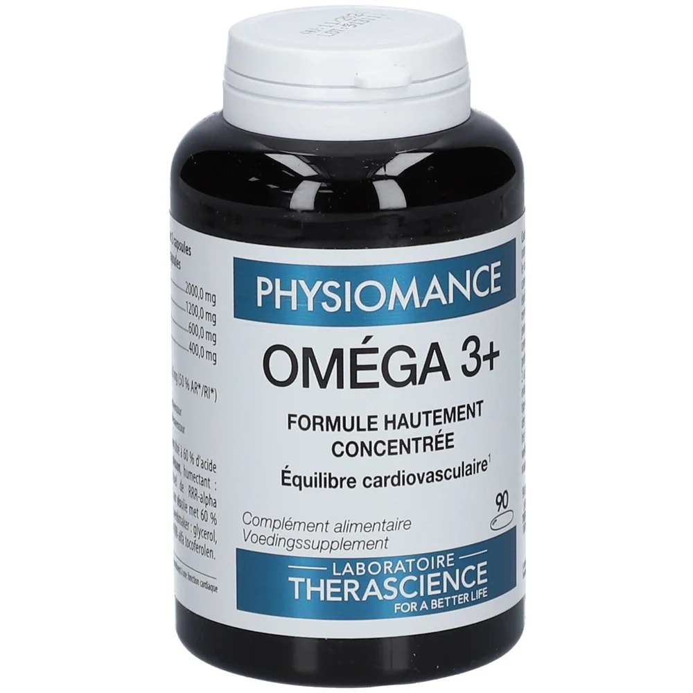 Therascience Physiomance Omega 3+ 600 mg omega-3 (300 mg EPA / 200 mg DHA) per capsule - u care pharmacy