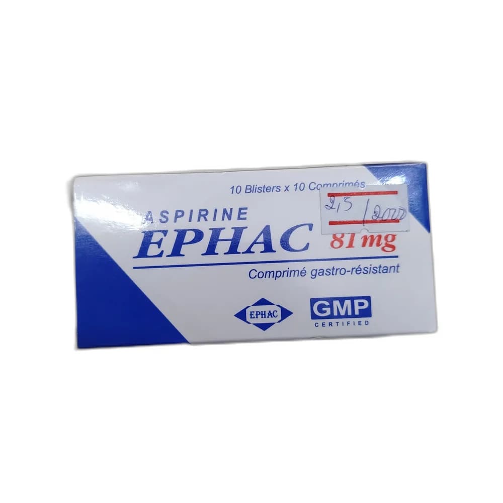 Aspirine Ephac 81 mg