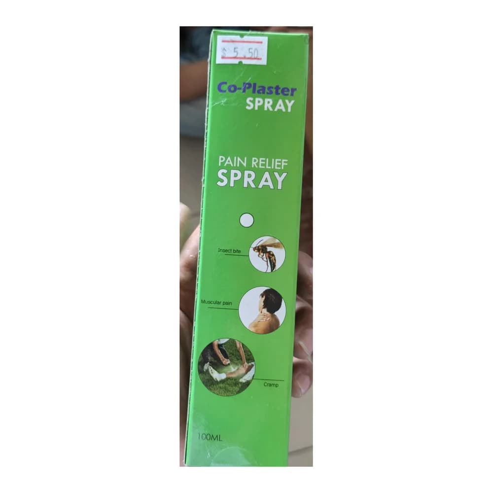 Co-Plaster Spray Menthol 100 mg / Methyl salicylate 50 mg per ml (100 ml)