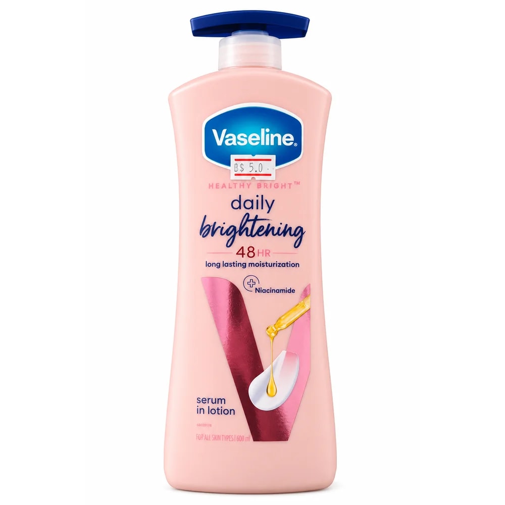 Vaseline Healthy Bright Daily Brightening Serum in Body Lotion 600 ml - Pharmacy Krech hong