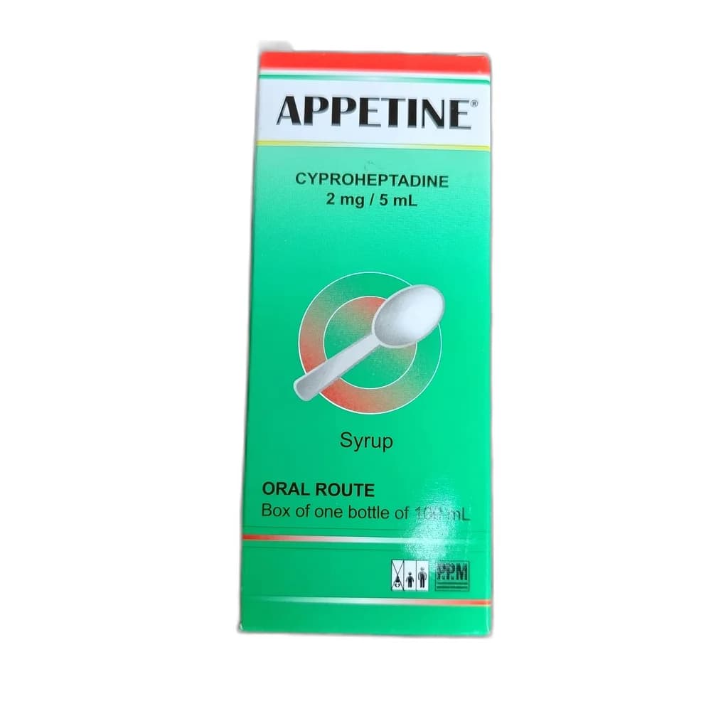 Appetine Cyproheptadine 2 mg / 5 ml