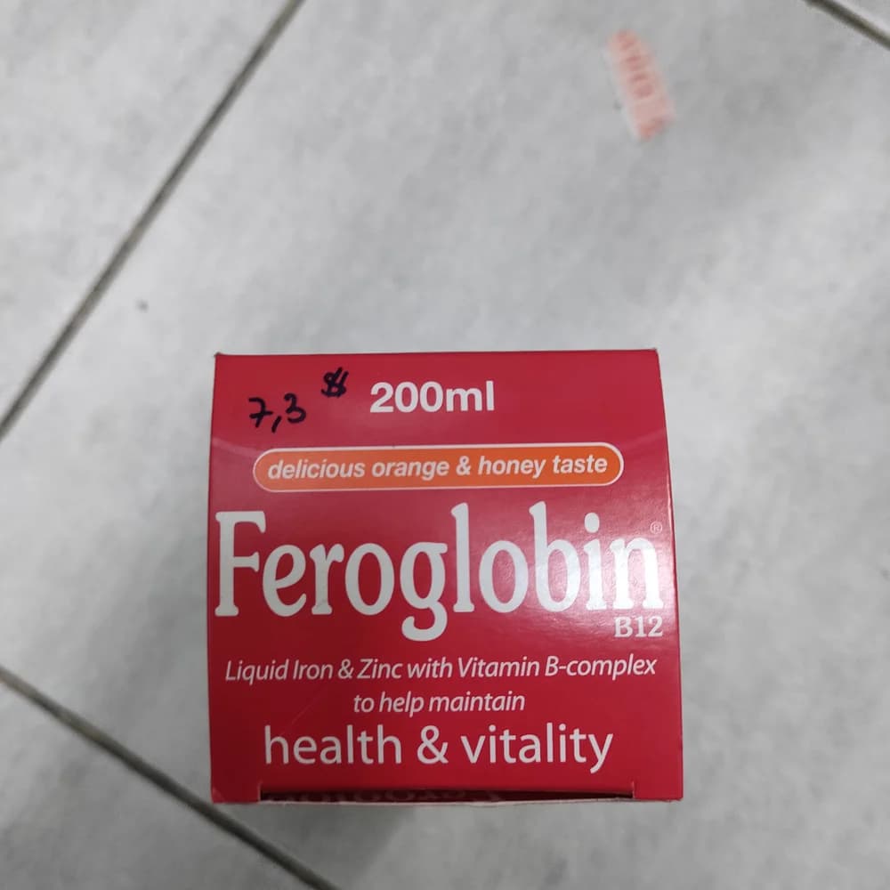Feroglobin B12 Liquid 200ml (Vitabiotics) 200 mL bottle