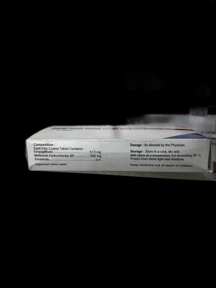Empatax-M Empagliflozin 12.5mg / Metformin Hydrochloride 500mg - α±ααααααΆααααααααααααα