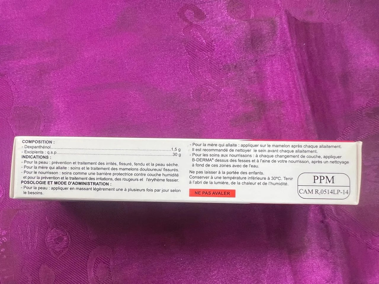 B-derma Dexpanthenol 1.5g per 30g - Dosage pharma