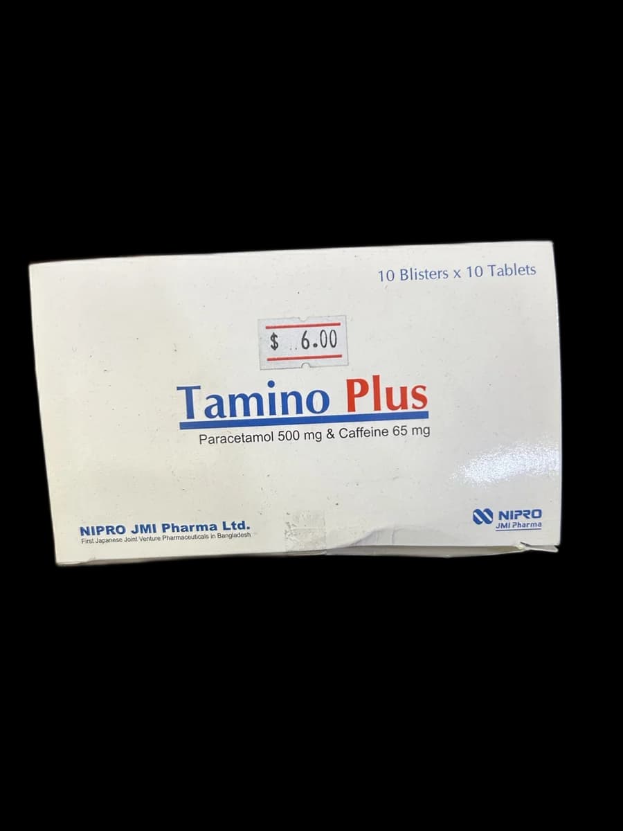 Tamino Plus Paracetamol 500mg / Caffeine 65mg