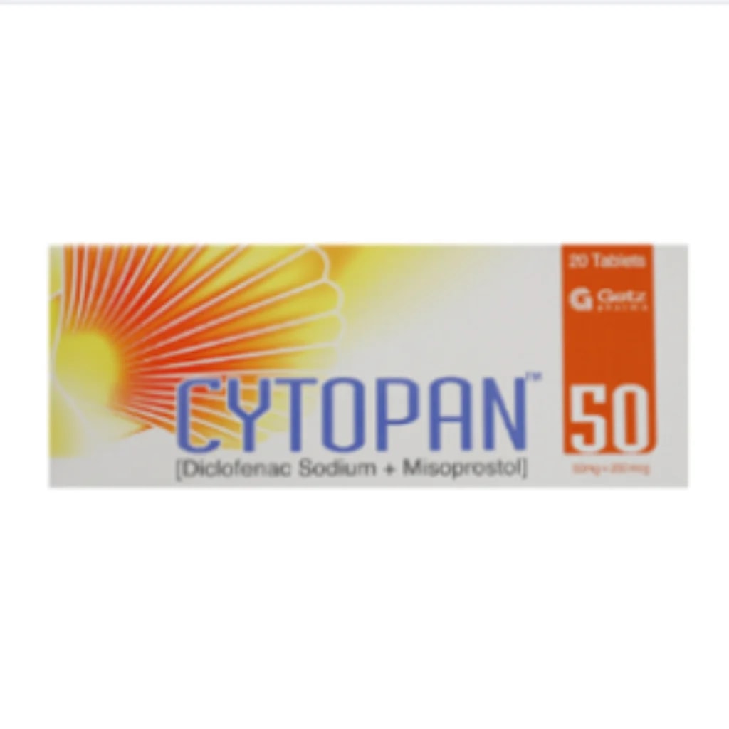 Cytopan 50mg/200mcg (Diclofenac/Misoprostol) 50mg/200mcg - Phnom Penh Care Pharmacy 2ND Floor / Under CENTRAL HOSPITAL