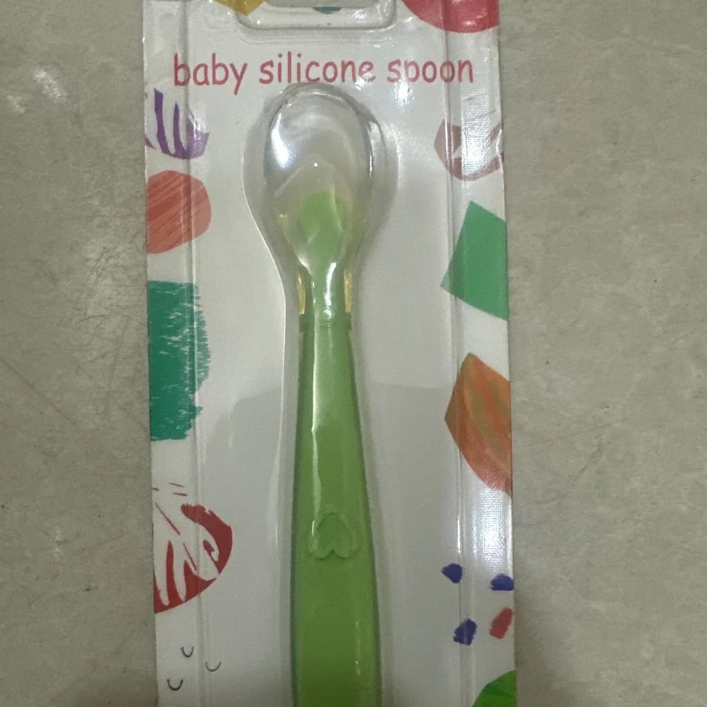 Baby silicone spoon