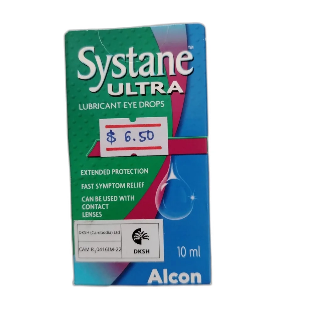 Systane Ultra 10 ml lubricant eye drops - Oudom Puthik Pharmacy