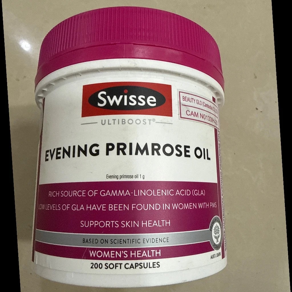 Evening Primrose oil Evening Primrose oil 1g Gamma-linolenic acid 100mg - PONLEU DOUNG DARA PHARMACY