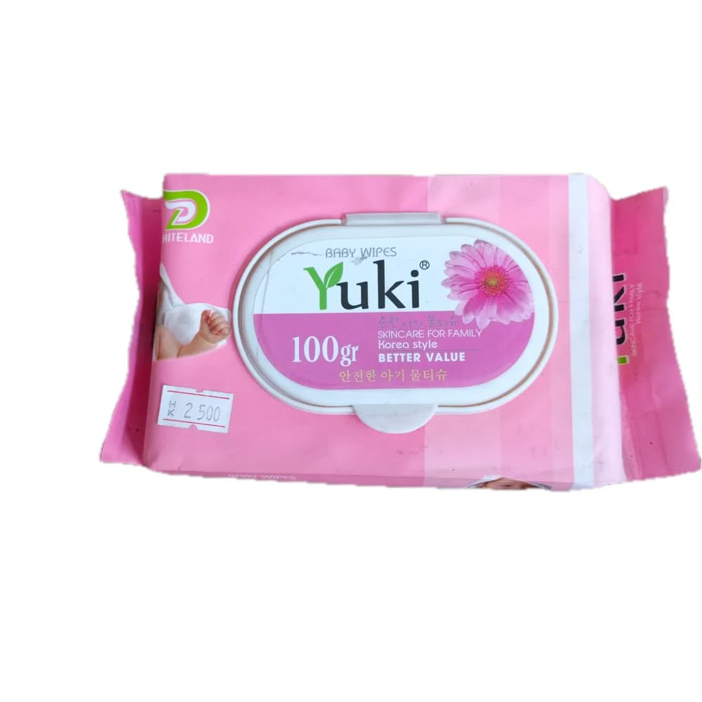 Yuki Baby Wipes Pink 100 g