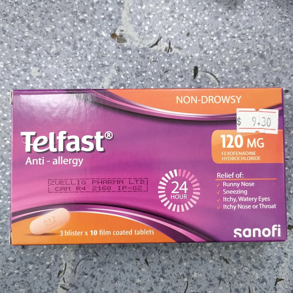 Telfast 120 mg - Depot De Pharmacie "A" Kim Houy