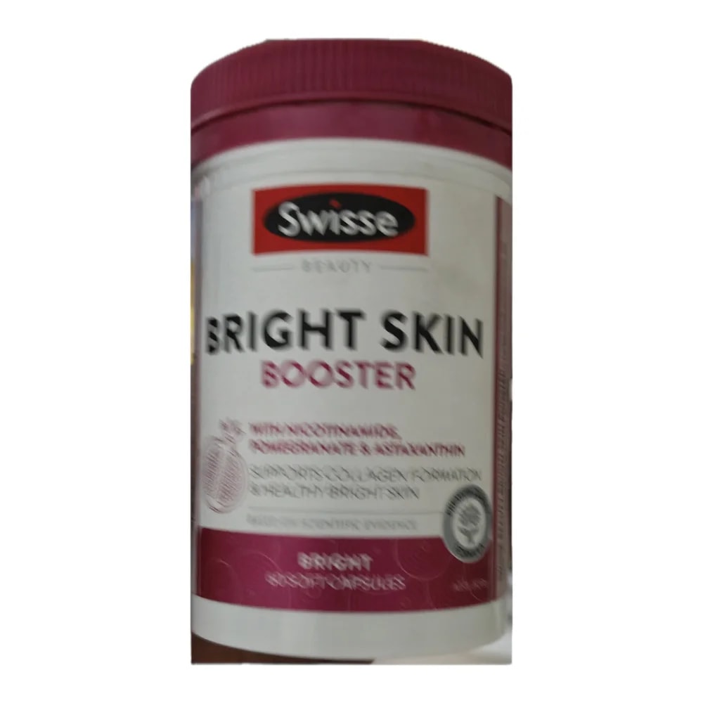 Swisse Beauty Bright Skin Booster Nicotinamide 2.5 mg / Vitamin C 100 mg / Astaxanthin 1 mg (60 capsules) - Morhachun Pharmacies