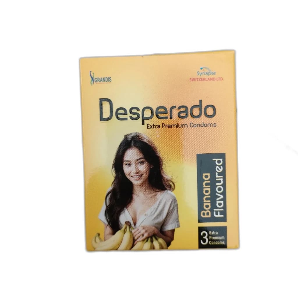 Desperado banana flavored 3 condoms