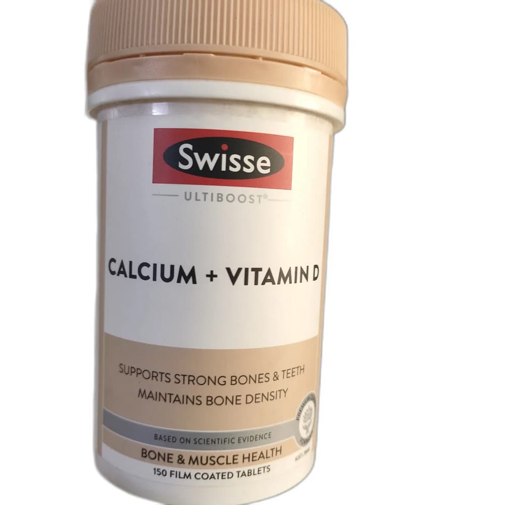 Swisse Ultiboost Calcium + Vitamin D 333.33 mg calcium citrate + 8.3 mcg vitamin D3 per tablet
