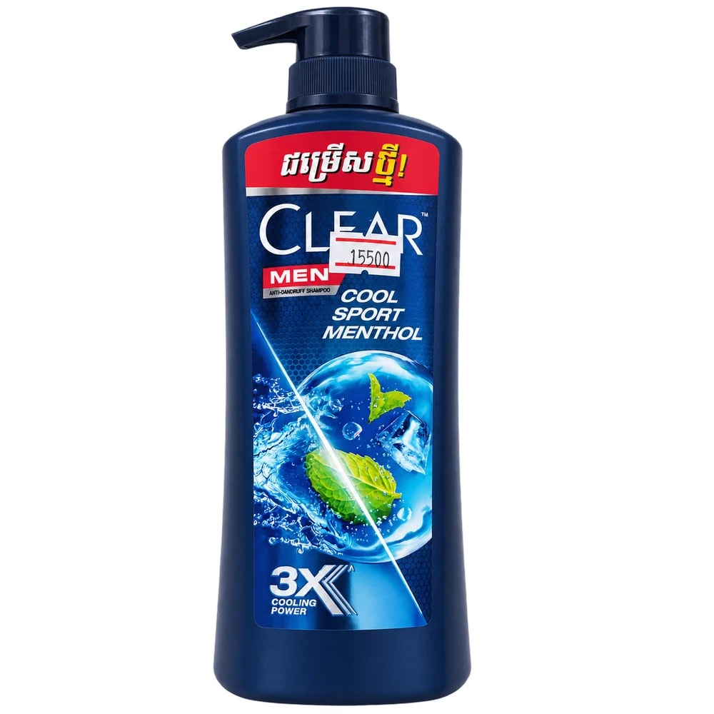 Clear Men Cool Sport Menthol Anti-Dandruff Shampoo 3X cooling power - Pharmacy Krech hong