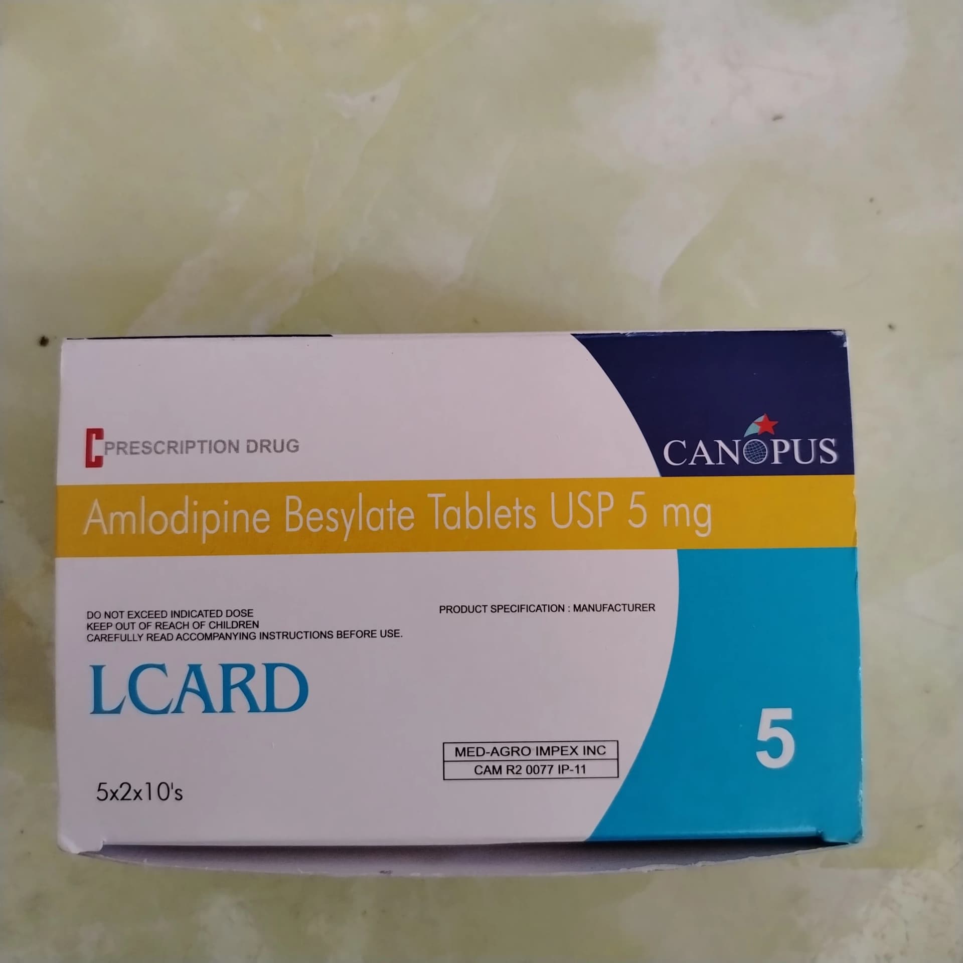 Lcard 5 mg