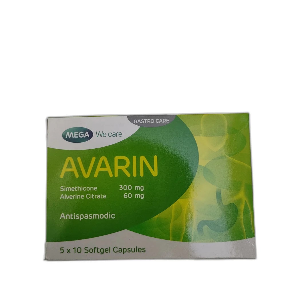 Avarin Simethicone 300 mg + Alverine Citrate 60 mg - PHARMACIE PORNLEU PICH