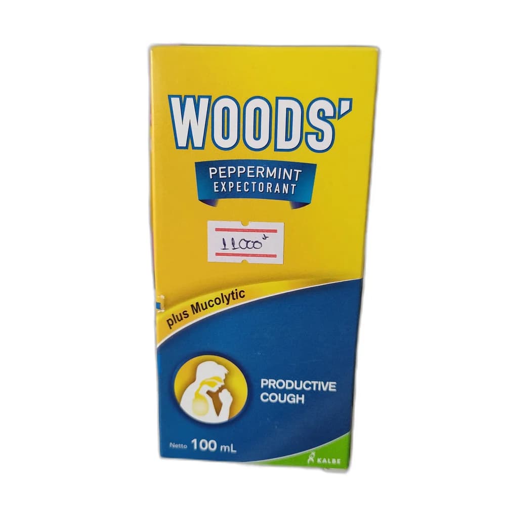 Woods' Peppermint Expectorant Bromhexine HCl 4 mg / Guaiphenesin 100 mg per 5 mL
