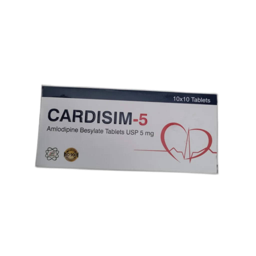 Cardisim-5 Amlodipine Besylate 5mg - PONLEU DOUNG DARA PHARMACY