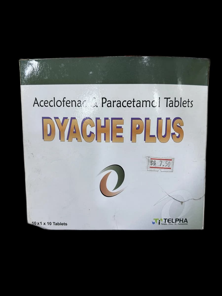 DYACHE PLUS Aceclofenac 100mg + Paracetamol 325mg
