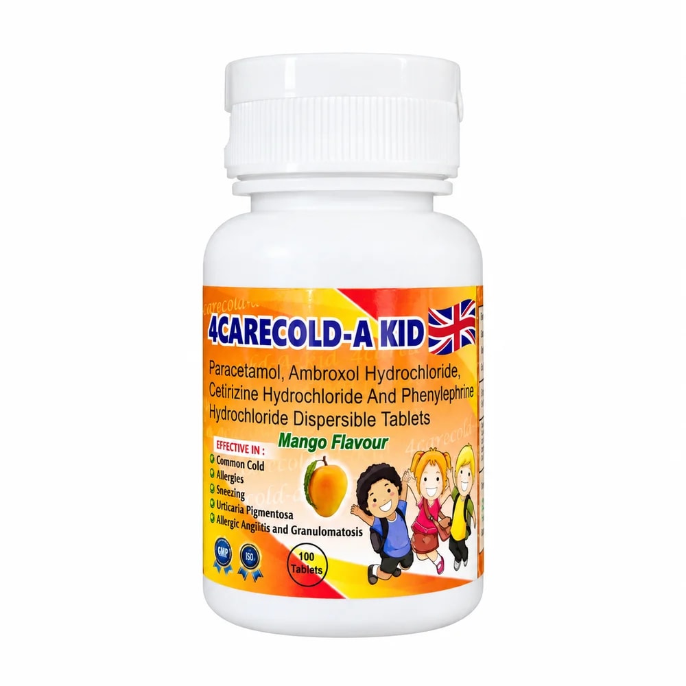 4Care Cold A Kid 325 mg / 15 mg / 2.5 mg / 5 mg - Reachiny Pharmacy