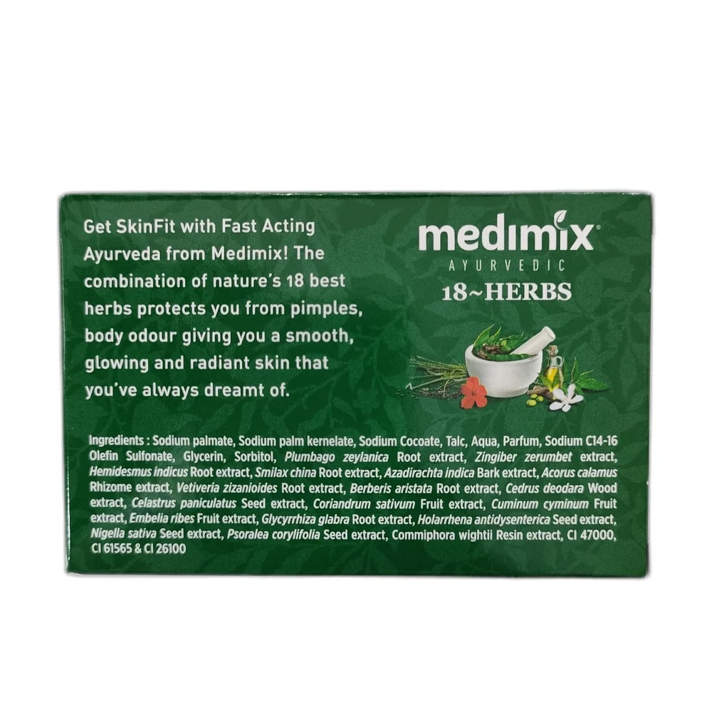 Medimix Ayurvedic 18 Herbs Soap 125 g - PHARMACIE MONGKUL