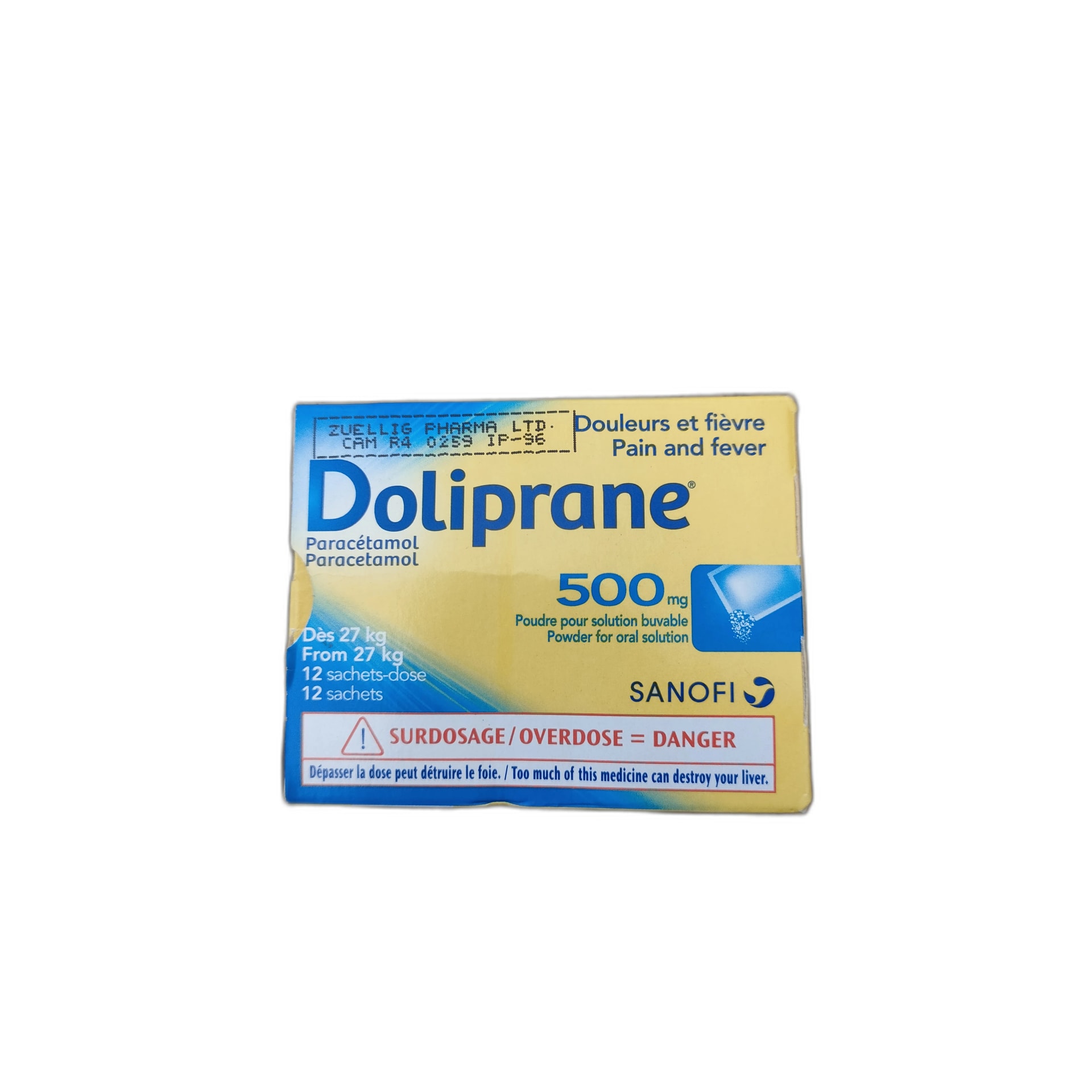 Doliprane 500mg 500 mg - PHARMARCY DARA RAKSMEY KOK CHAMBOK