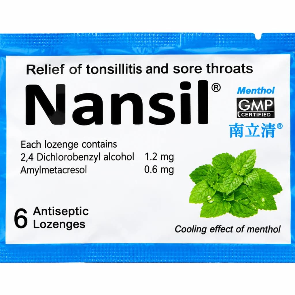 Nansil Orange 6 lozeng