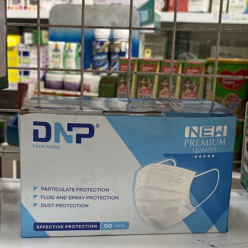 DNP face mask black 50 pcs - PONLEU DOUNG DARA PHARMACY