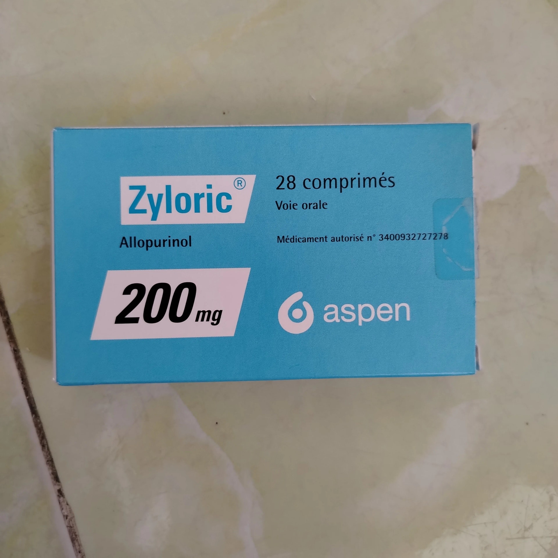 Zyloric 200 mg - Phal Cham Rouen