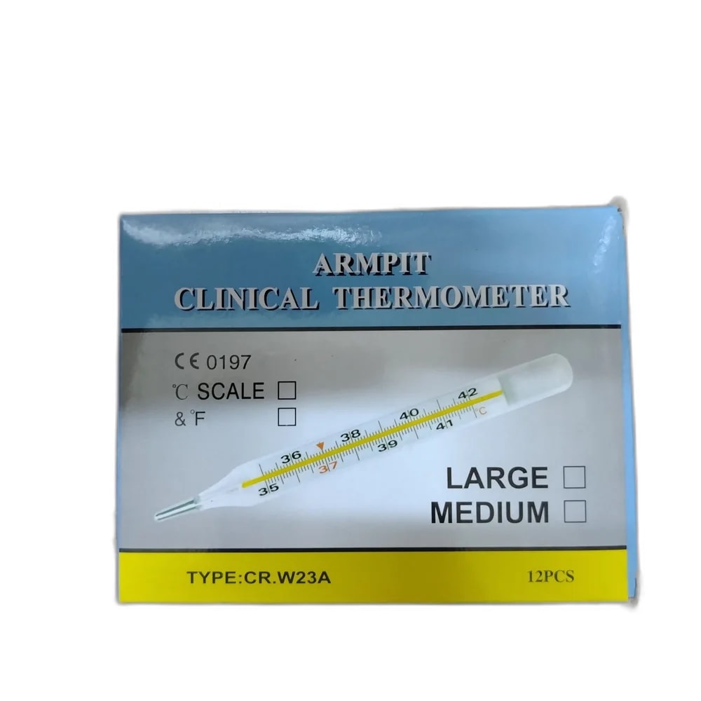 Armpit Clinical Thermometer 12 pieces per box - PHARMA ASSIST PHARMACY
