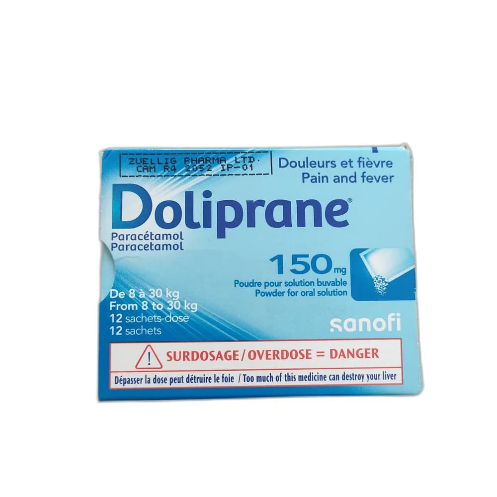Doliprane 150 mg Powder for Oral Solution 150 mg