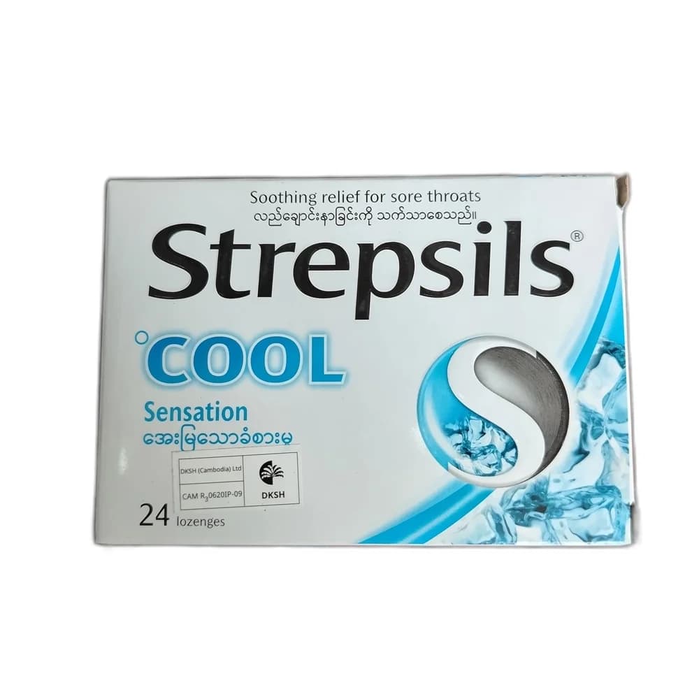 Strepsils Dichlorophenylcarbinol 1.2 mg / Amylmetacresol 0.6 mg / Menthol 7.0 mg