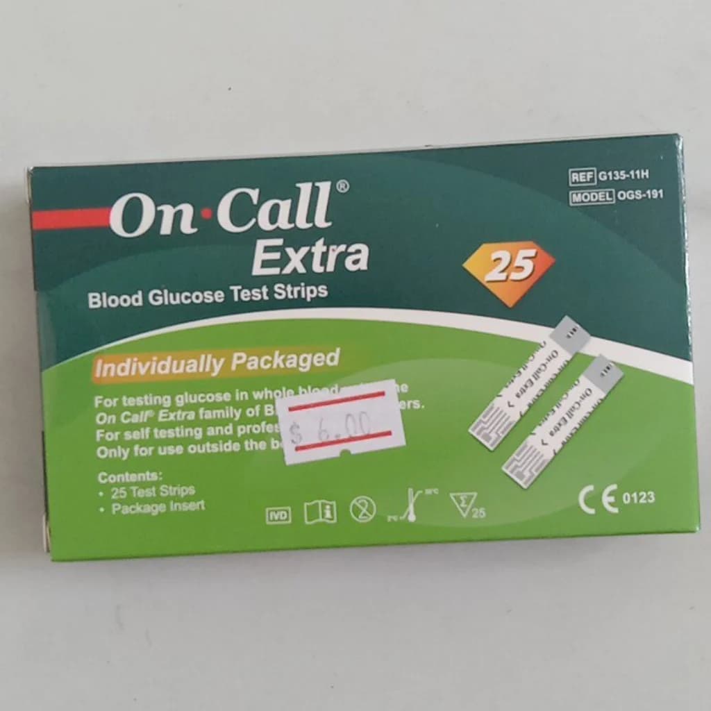 On-Call Extra Blood Glucose Test Strips Not available
