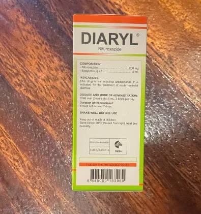 Diaryl Nifuroxazide 200mg/5ml