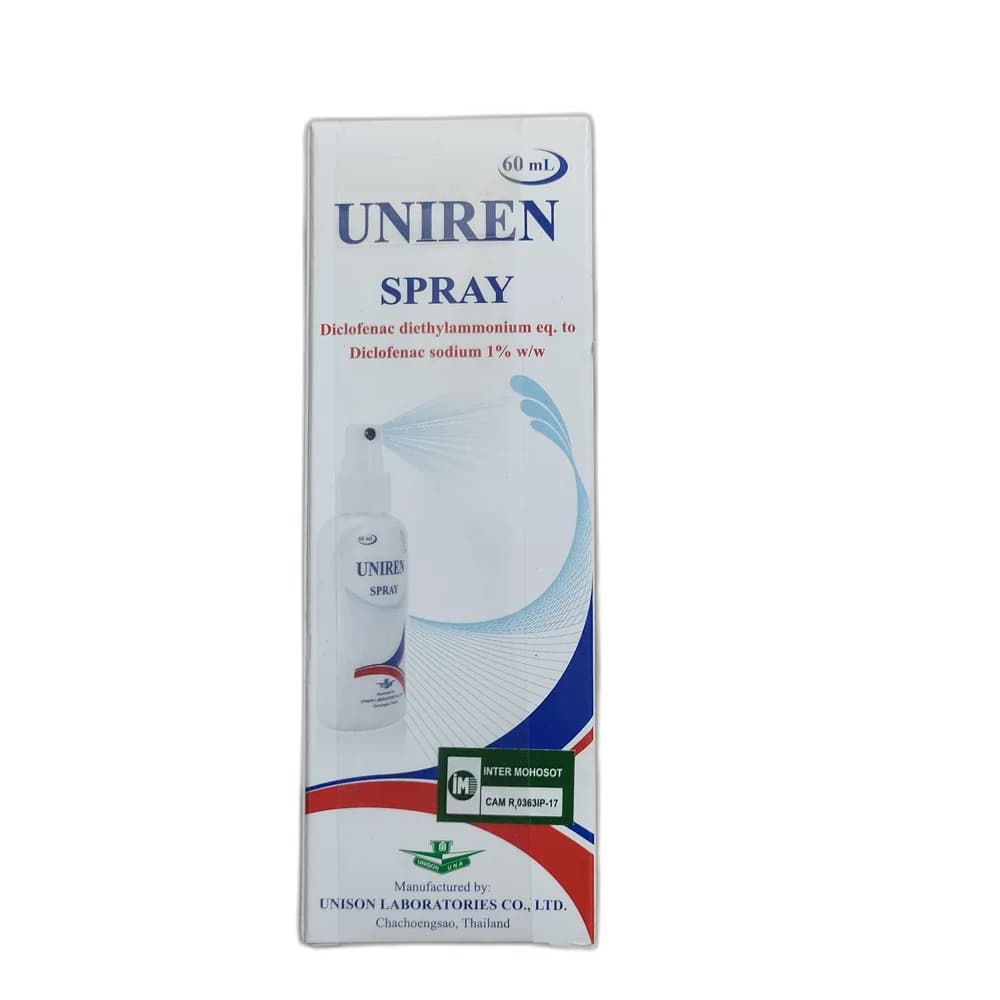 Uniren Spray 1% w/w