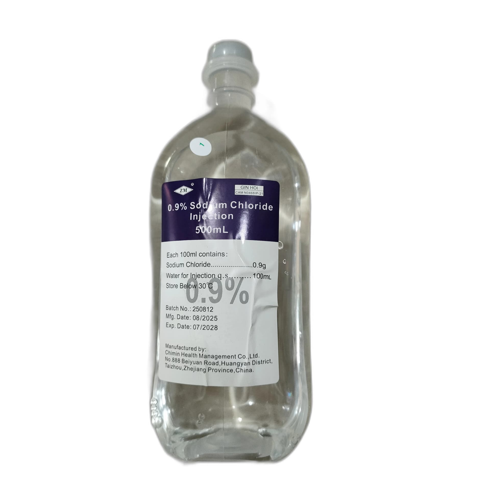 0.9% Sodium Chloride Injection 0.9% / 500 mL