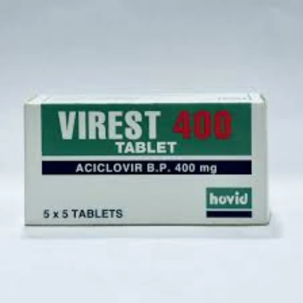 Virest 400 — available at pharmacies in Cambodia on PharmKulen